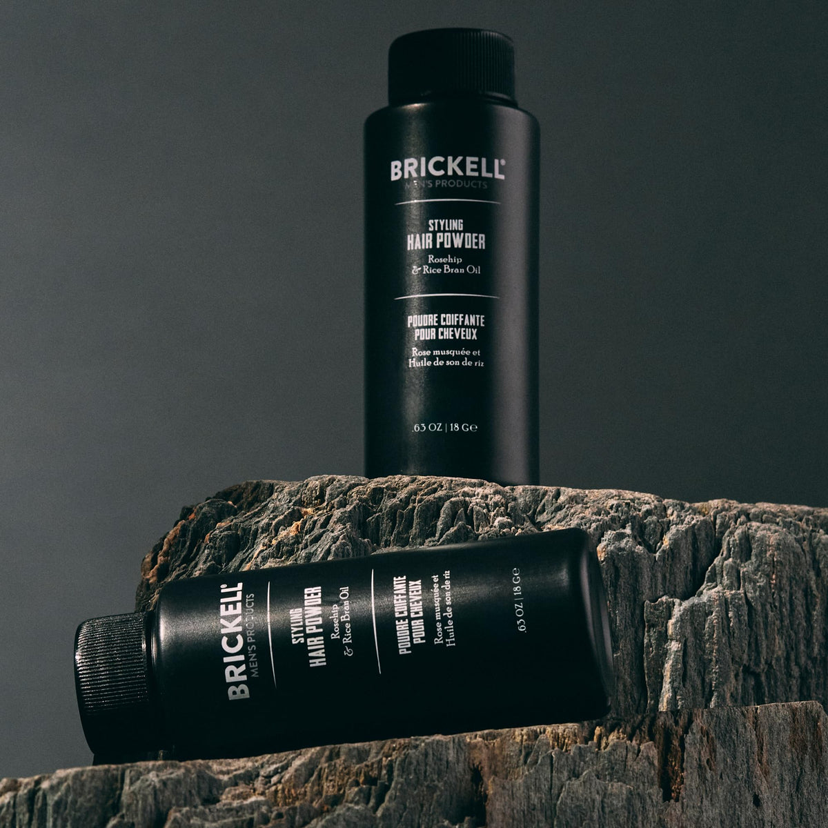 Brickell label showing rosehip and rice bran ingredients for gentle conditioning