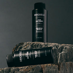 Brickell label showing rosehip and rice bran ingredients for gentle conditioning