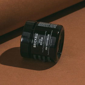 Brickell Men's product label and ingredients list clearly visible benefit: ingredient transparency