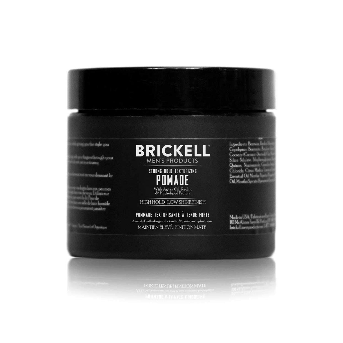 Brickell Men’s Products front jar showing label and 2 oz size for quick identification