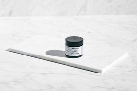 Brickell Men's Products cream being dispensed, convenient controlled amount