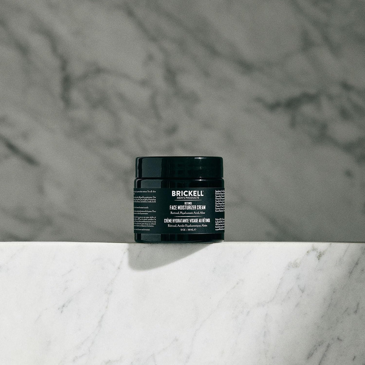 Brickell Men's Products applied on hand demonstrating easy spread and hydration benefit