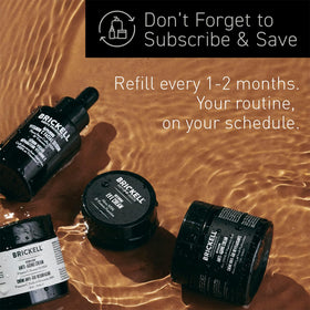Brickell Men's Products cream texture close-up showing smooth absorption benefit