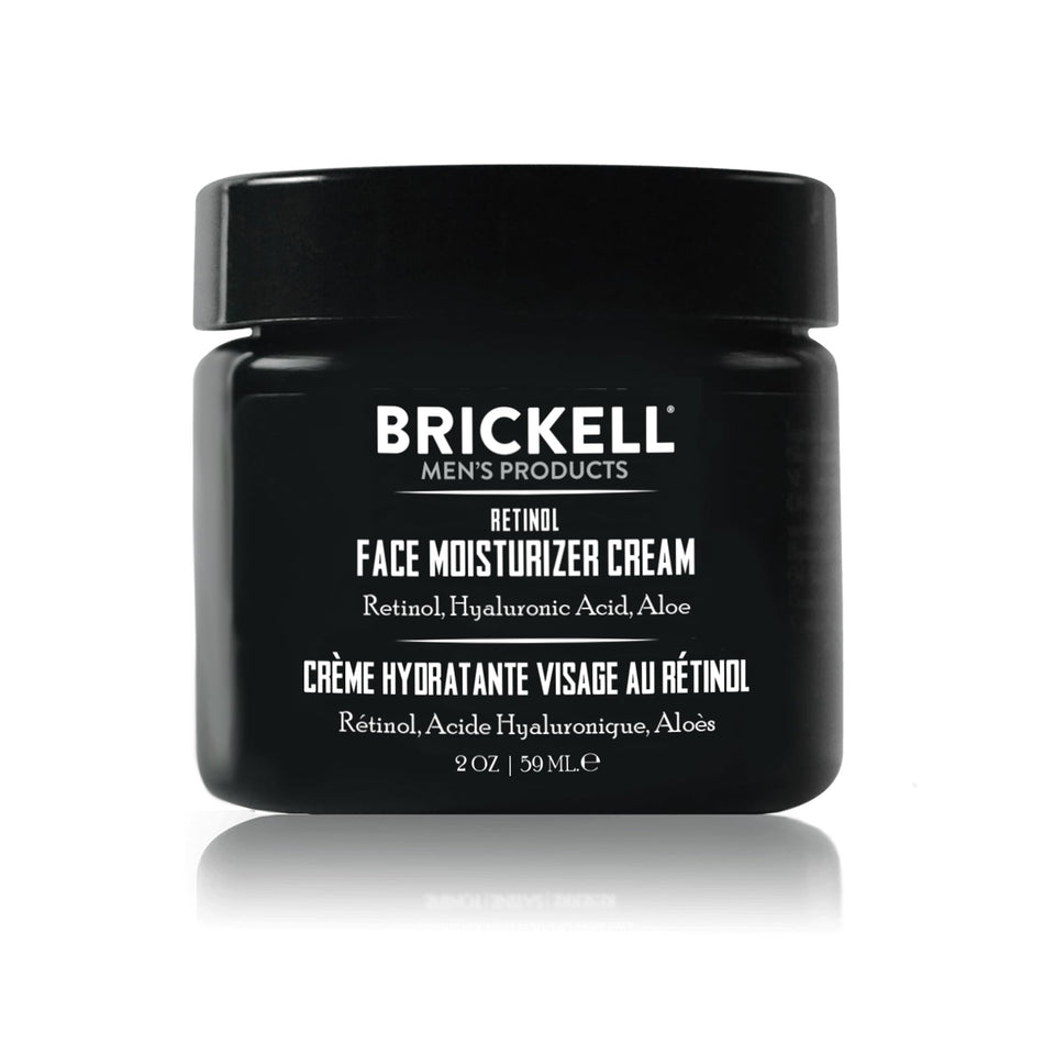 Brickell Men's Products front jar view showing clean packaging and nighttime benefit