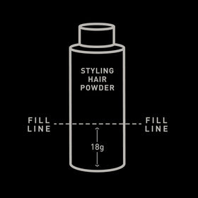 Brickell 18g powder beside a coin to show compact travel-friendly size