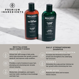 Brickell shampoo lather texture on hand demonstrating gentle cleansing benefit
