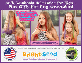 Bright Seed used at a kids' party showing joyful styling and safe, washable fun
