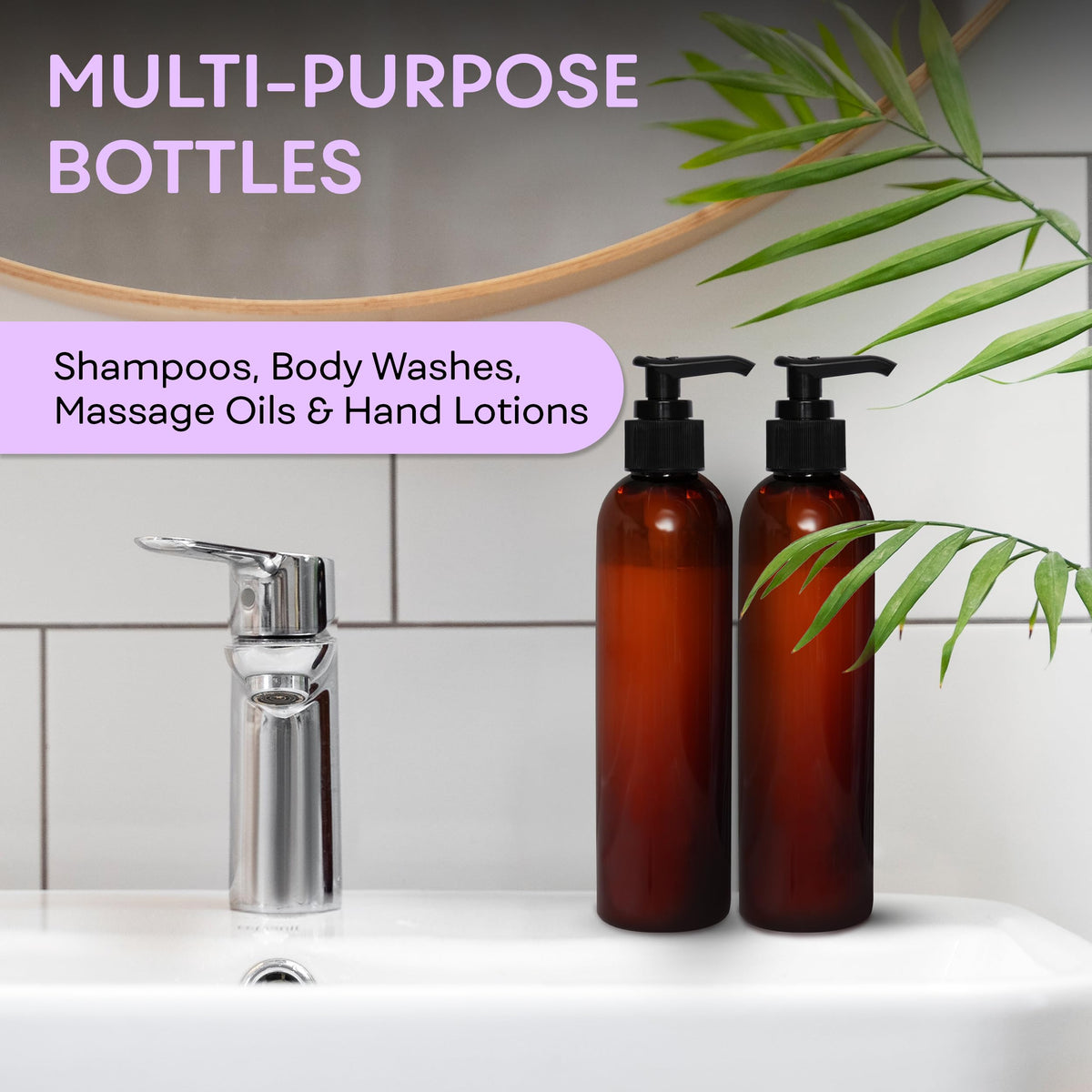 BRIGHTFROM bottle in hand dispensing soap demonstrating controlled, mess-free use