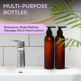 BRIGHTFROM bottle in hand dispensing soap demonstrating controlled, mess-free use