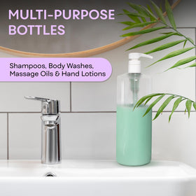 BRIGHTFROM wide base of bottle on countertop for stable pumping without tipping benefit
