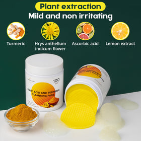 BRIGHTJUNGLE turmeric and ginger ingredients conveying natural benefits
