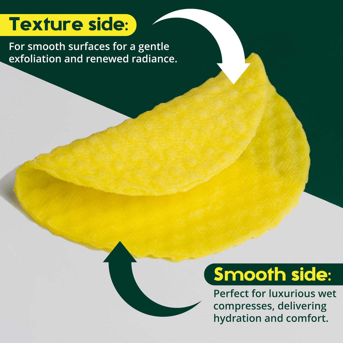 BRIGHTJUNGLE pad used on chest demonstrating full-body use and smoothing
