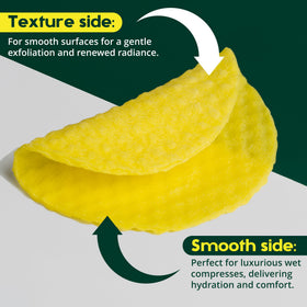 BRIGHTJUNGLE pad used on chest demonstrating full-body use and smoothing