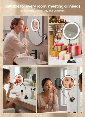 Brightown mounted in bathroom lifestyle scene showing cordless convenience