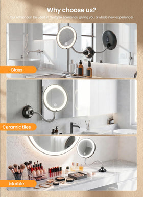 Brightown lighting modes comparison showing warm natural and cool benefits