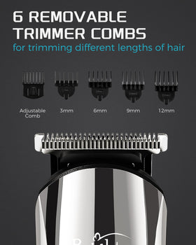 Brightup accessories laid out showing included combs and attachments