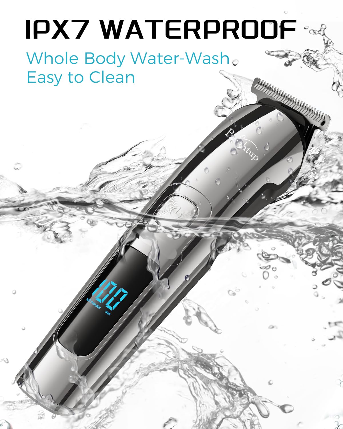 Brightup size comparison in hand showing compact travel‑friendly design