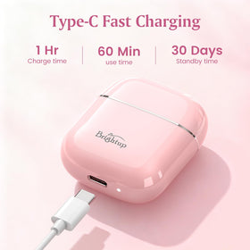 Brightup connected to USB‑C cable demonstrating fast charging convenience