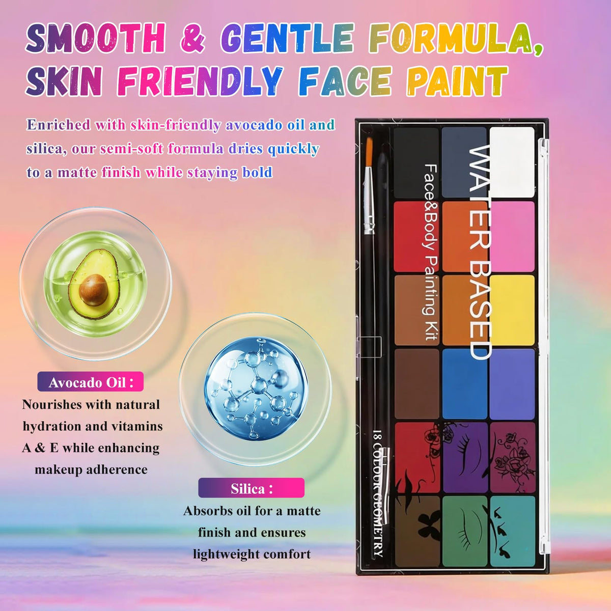 BRIMFULITE paint texture closeup highlighting smooth, creamy pigments for bold coverage