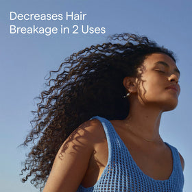 Briogeo before and after hair results showing improved strength