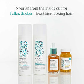 briogeo conditioner on brush illustrating smooth detangling benefit