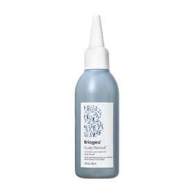 Briogeo front bottle showing rosemary pre-wash oil for calm scalp