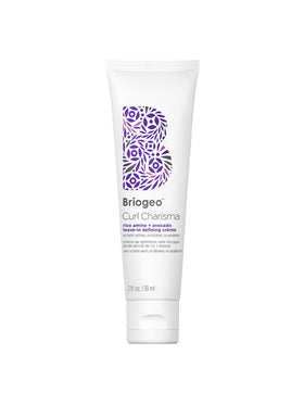 Briogeo front packaging showing product and benefit of defined curls