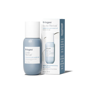 Briogeo front packaging showing 1 oz scalp revival oil and applicator, for targeted relief