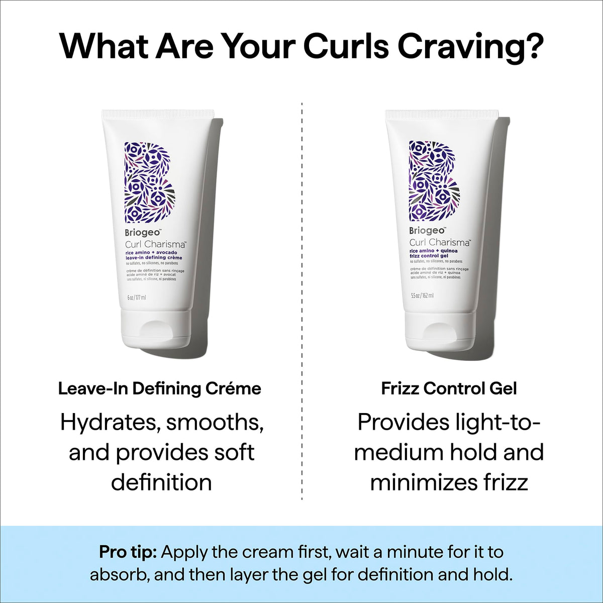 Briogeo label closeup showing 6-free clean claims and ingredient focus