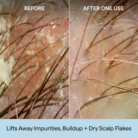 Briogeo label close-up highlighting key ingredients and clean formula