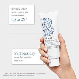 Briogeo hyaluronic ingredient pipette emphasizing hydration boost for scalp