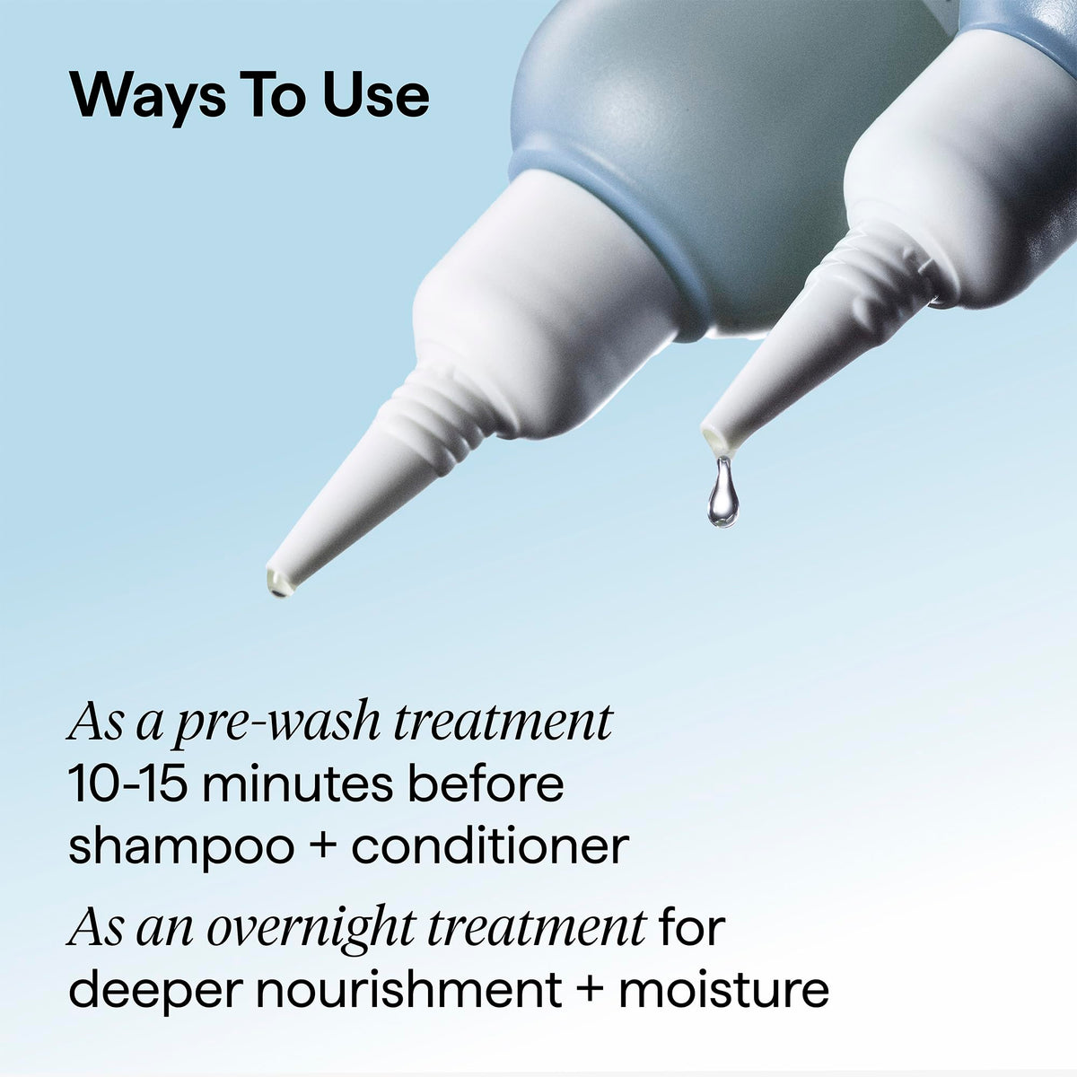 Briogeo bottle on bathroom shelf illustrating easy pre-wash routine convenience
