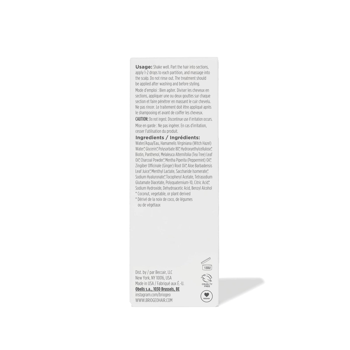 Briogeo on bathroom shelf in lifestyle scene showing easy integration into routine benefit