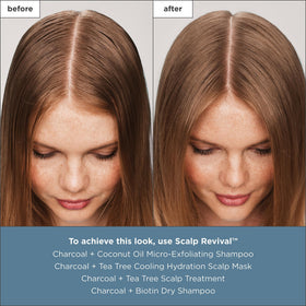 Briogeo binchotan charcoal ingredient display showing deep-cleansing detox benefit