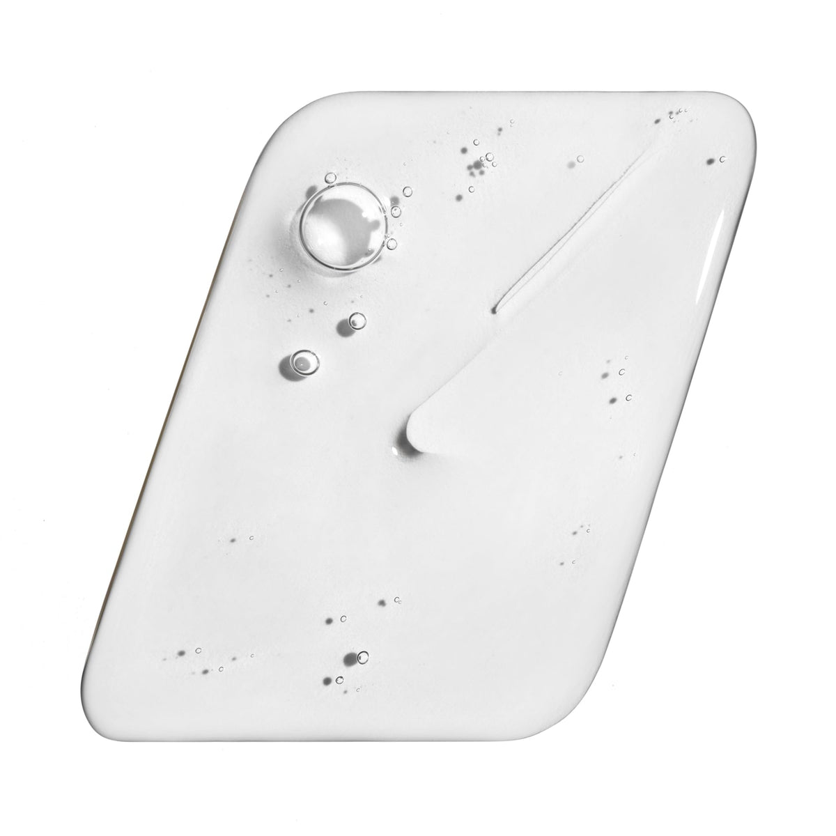Briogeo dropper dispensing serum illustrating precise application for targeted relief
