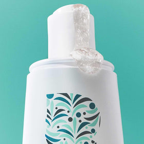 briogeo shampoo being poured into hand for gentle cleanse