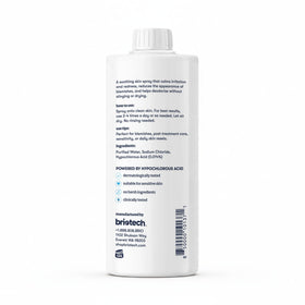 BRIOTECH bottle in bathroom setting showcasing convenient home refill supply