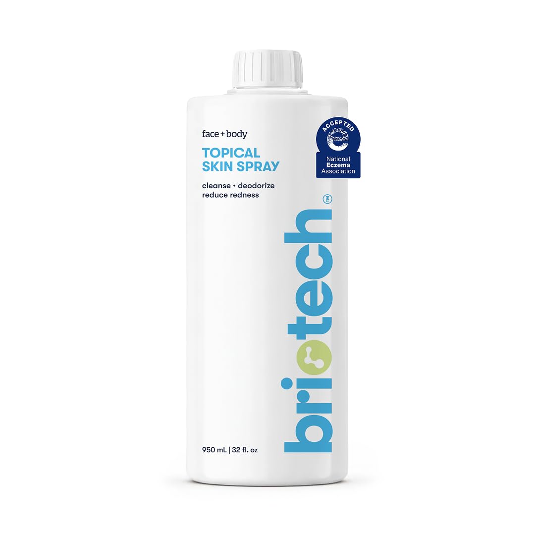 BRIOTECH front label of 32 oz refill spray showing product identity and size benefit