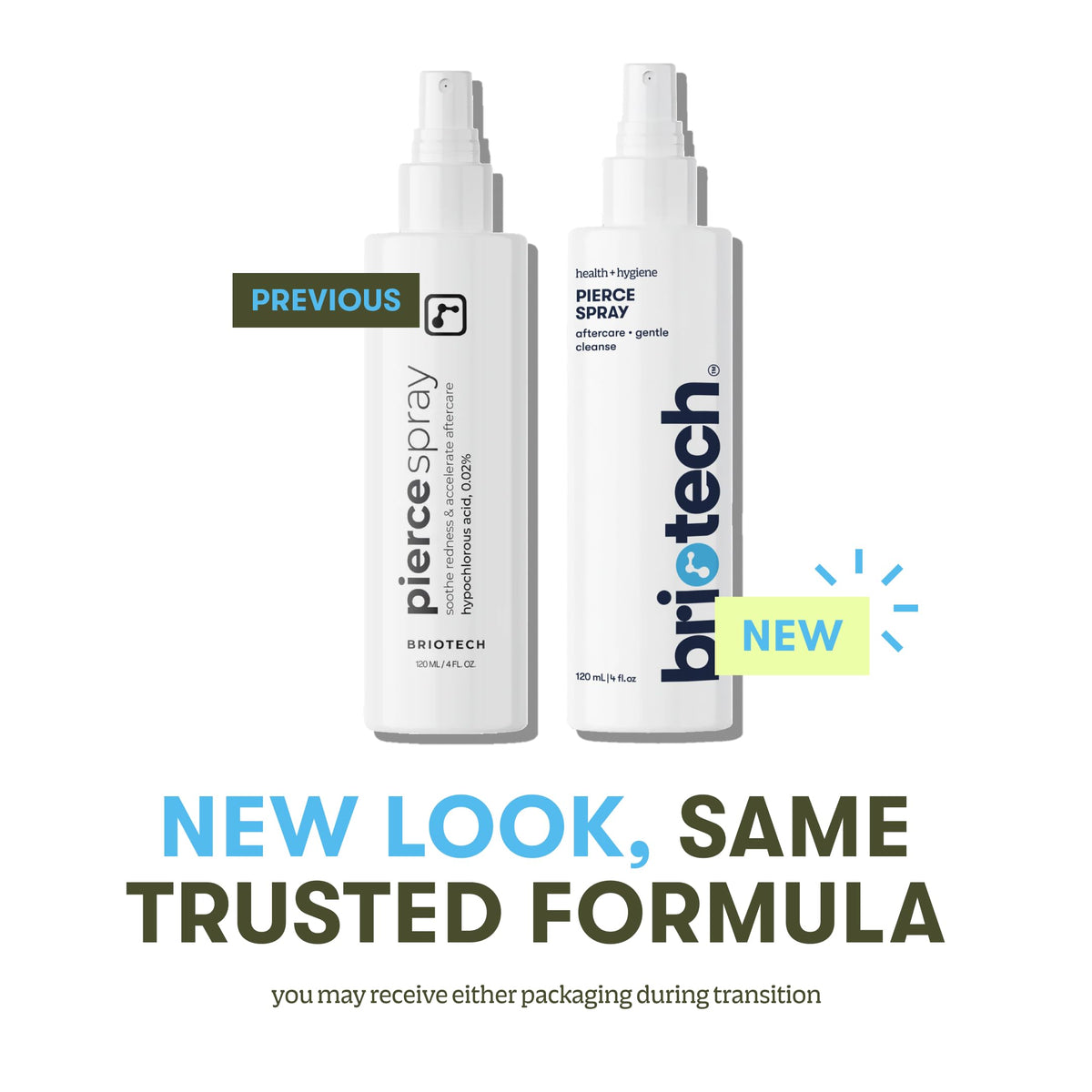 BRIOTECH applied to disposable swab demonstrating targeted, no-rinse aftercare benefit
