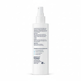 BRIOTECH bottle on bathroom shelf suggesting daily routine ease