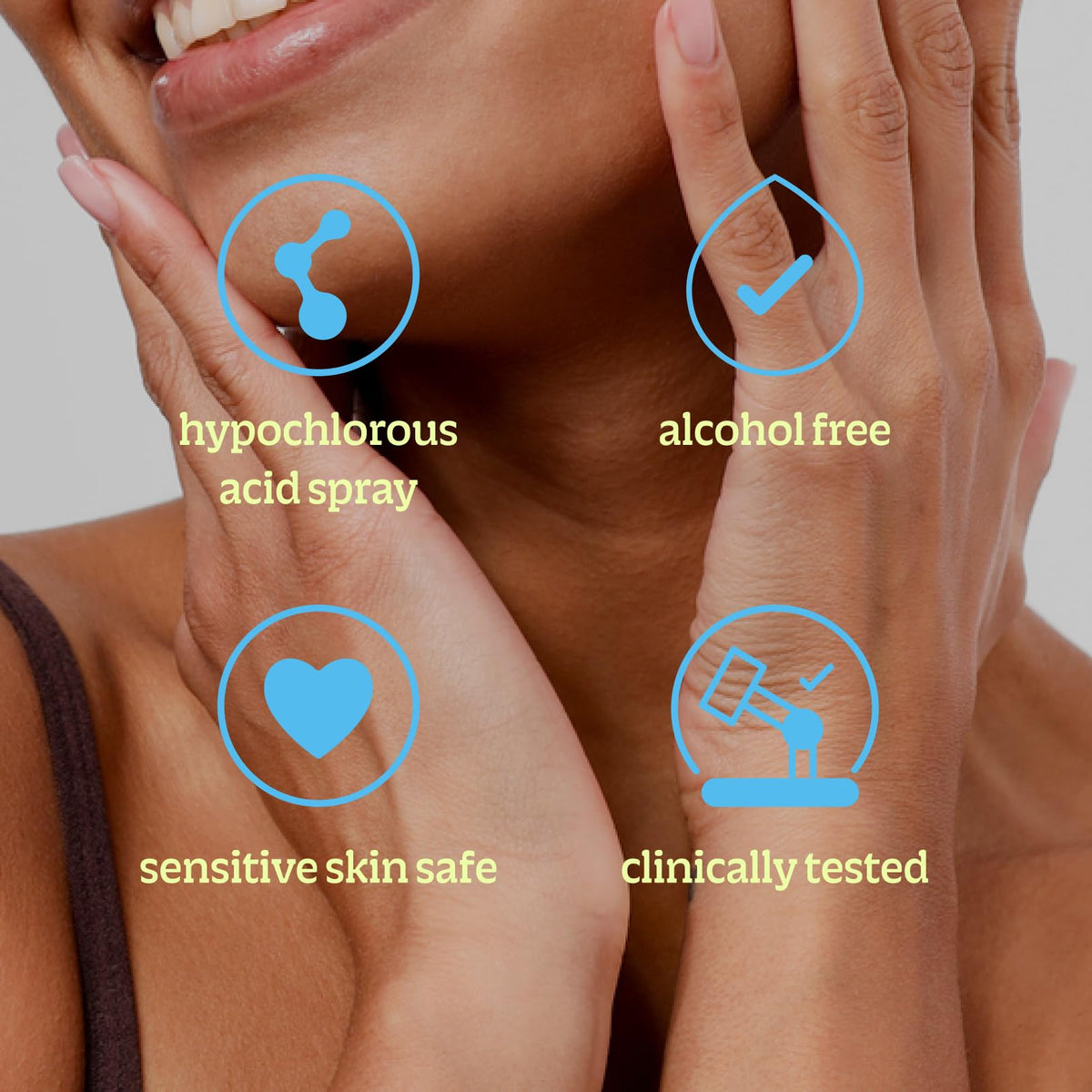BRIOTECH droplet texture on fingertip highlighting lightweight, water-based feel