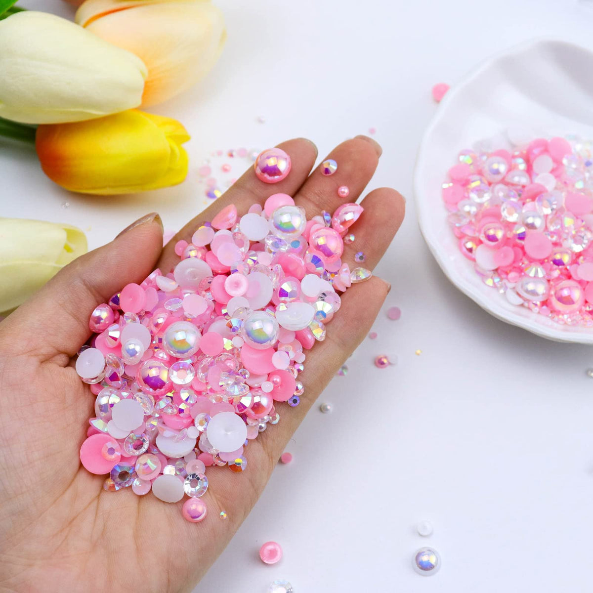 Briskbloom assorted sizes spread by diameter, helpful for choosing pieces