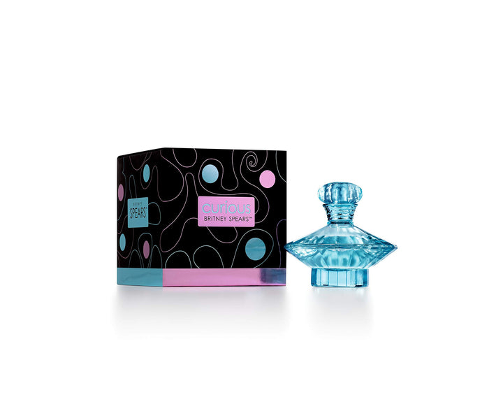 Britney Spears Curious front bottle shows sleek design and gift appeal