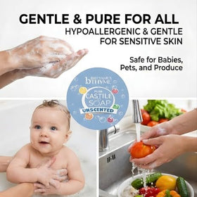 Brittanie's pet bath scene showing gentle, safe cleansing for dogs