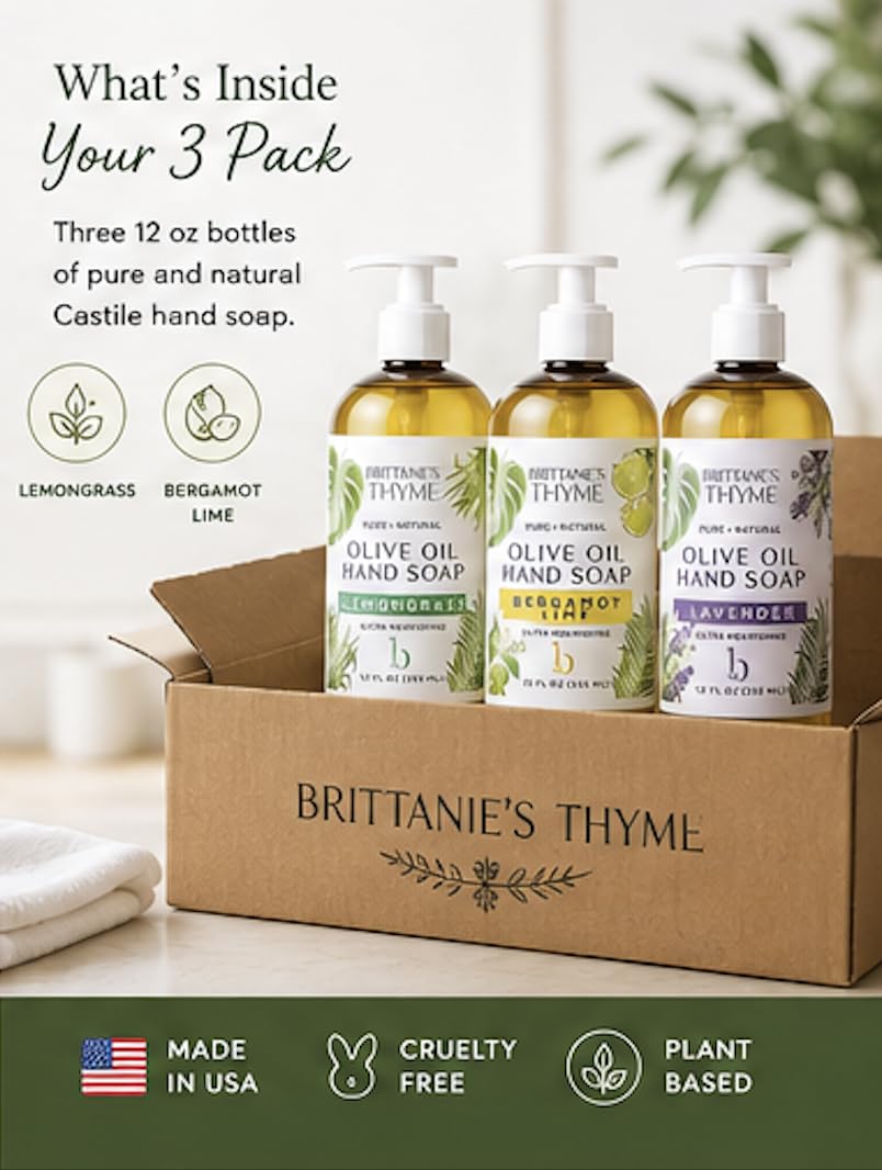 Brittanie's Thyme family using soap in bathroom showing multi-purpose safety