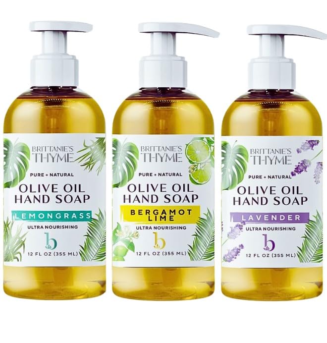 Brittanie's Thyme trio front packaging showing three scent bottles and benefits