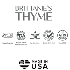 Brittanie's Thyme in-use hand washing with soap offering effective, gentle cleaning