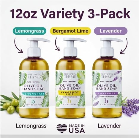 Brittanie's Thyme lavender bottle closeup emphasizing calming scent benefit