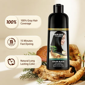Brmnst applied to dry roots illustrating easy at-home gray coverage
