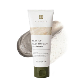 BRMUD front packaging showing product tube and calming design for clear skin